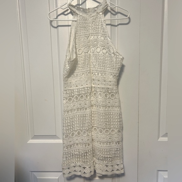 Elegant Shabby Chis Pure White Boho Lace Splicing - Picture 4 of 4